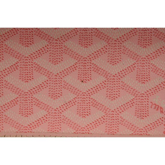 Goyard Pink Wallet Pouch Phone Case Travel Holder Sac File Card Snap Button - Picture 6 of 16